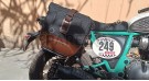 For Royal Enfield Bear 650 Canvas and Leather Pannier Bags With Saddle Stays - SPAREZO